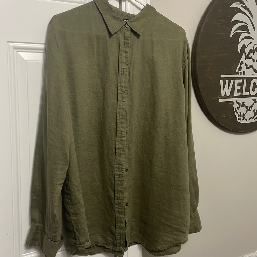 Ralph Lauren Olive Green Blouse